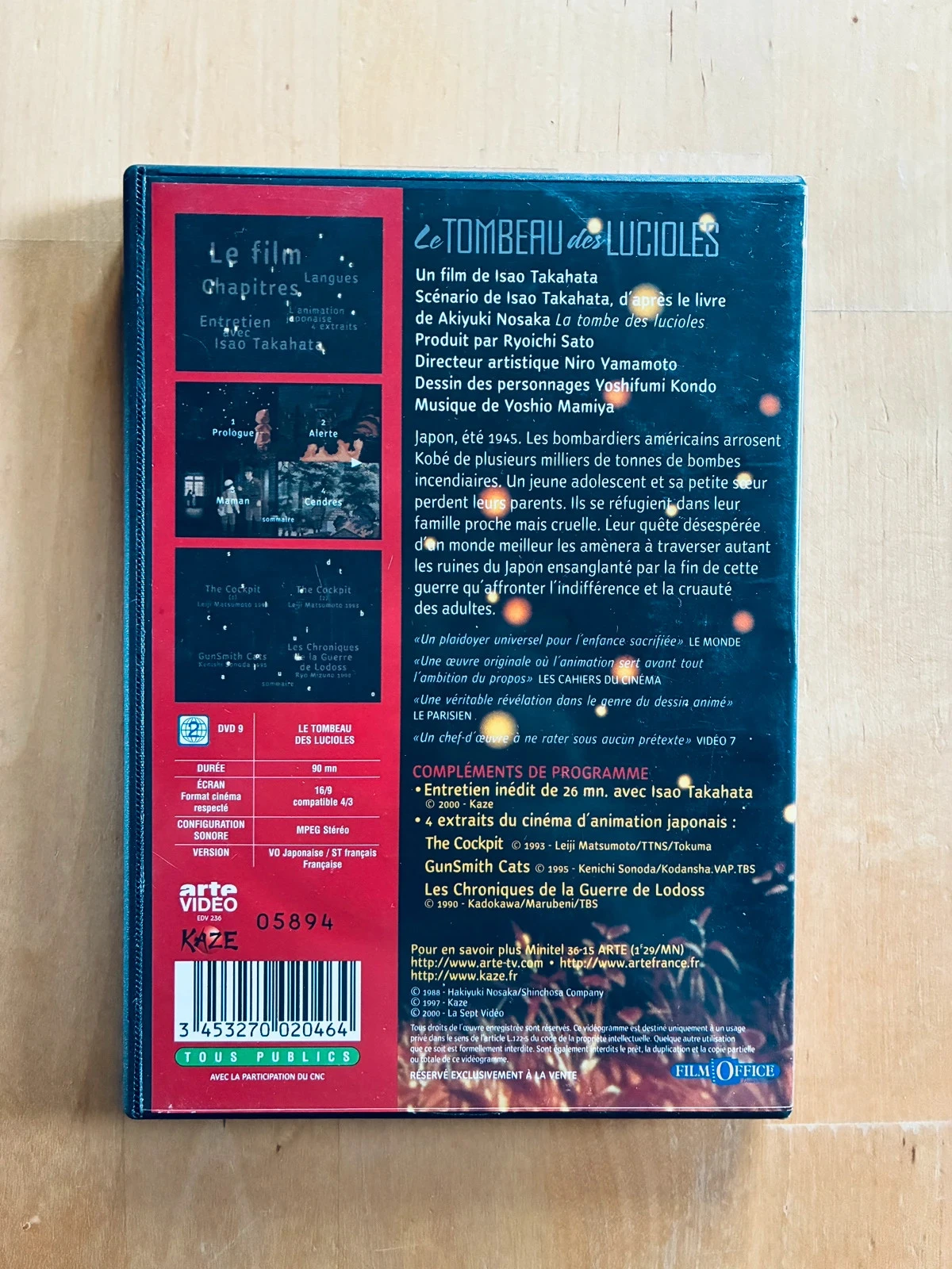 DVD La tumba de las luciérnagas edición limitada. – photo 3